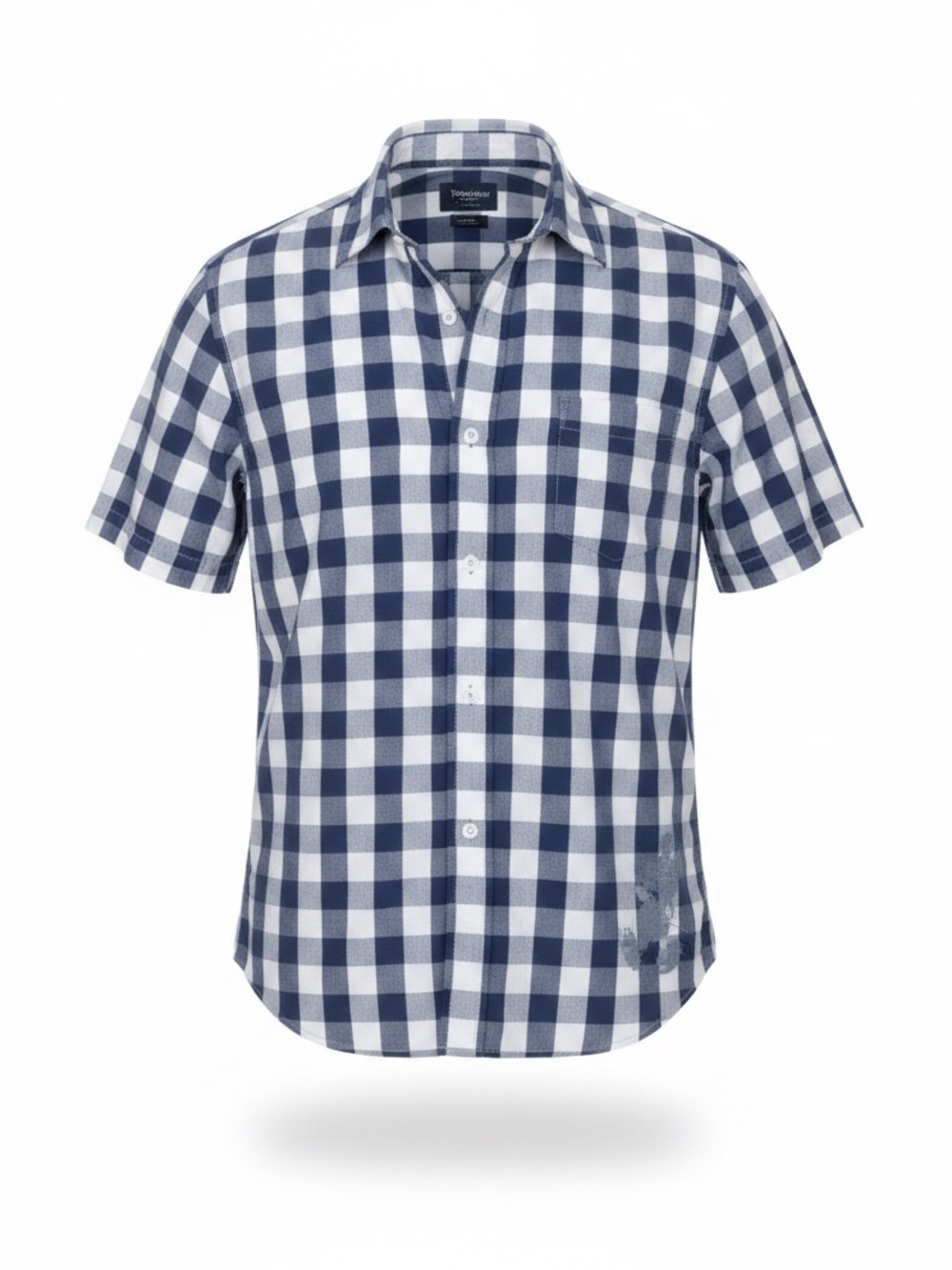Disneyland Walt Disney World Mickey Mouse Men’s L Gingham Plaid Button Shirt